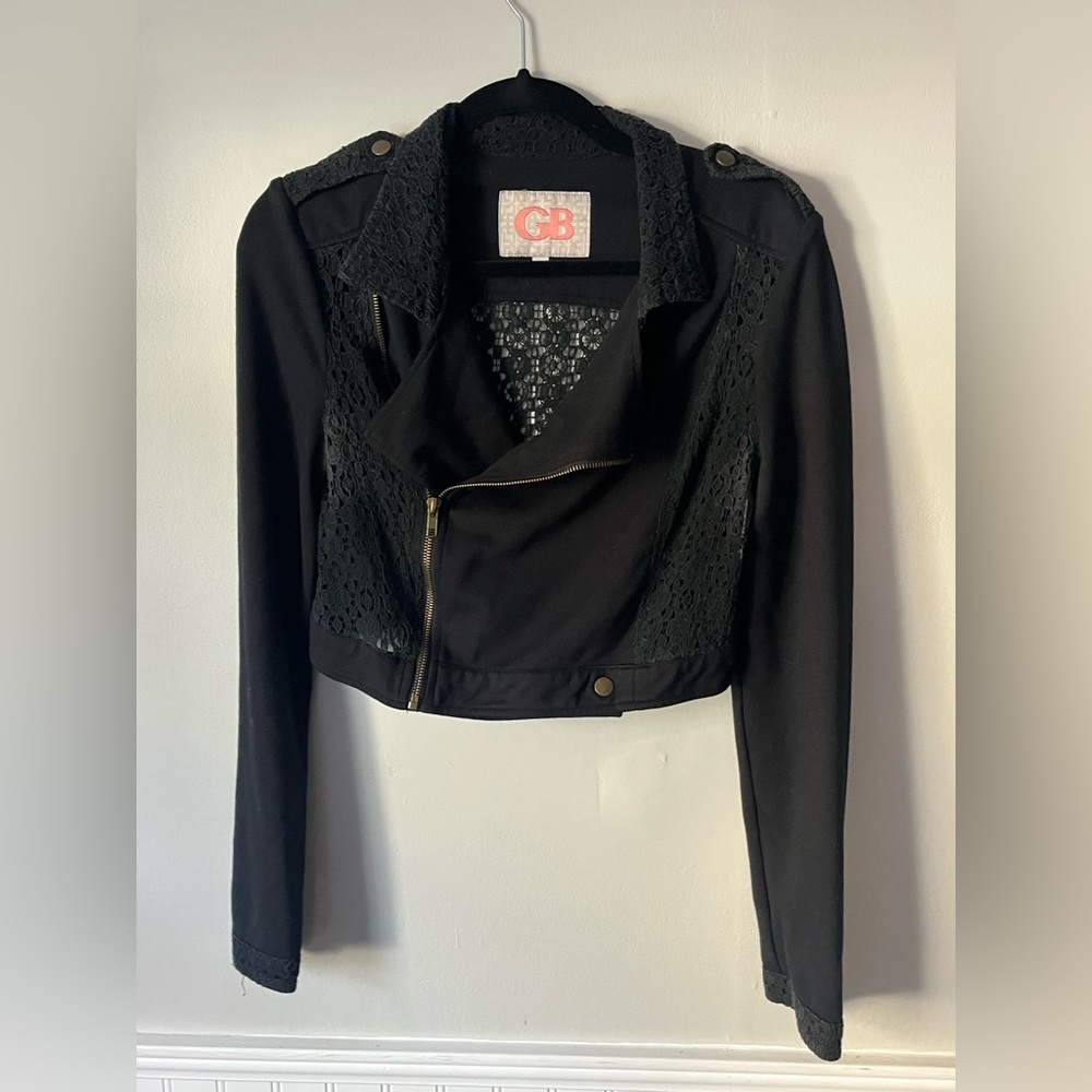 Giani Bernini Cropped Black Jacket - Medium
